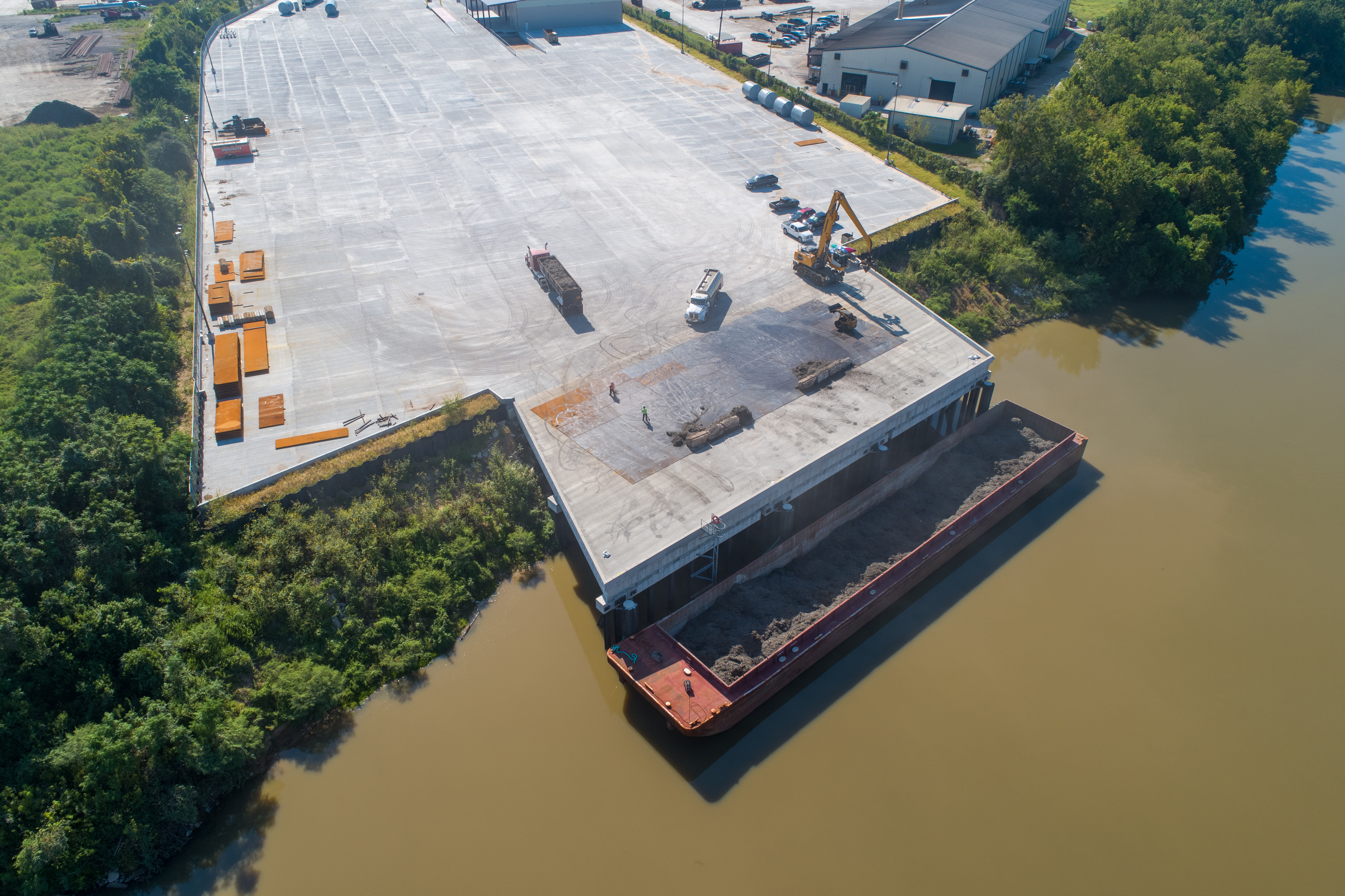 Aerial drone photography documenting construction for development in North Texas.