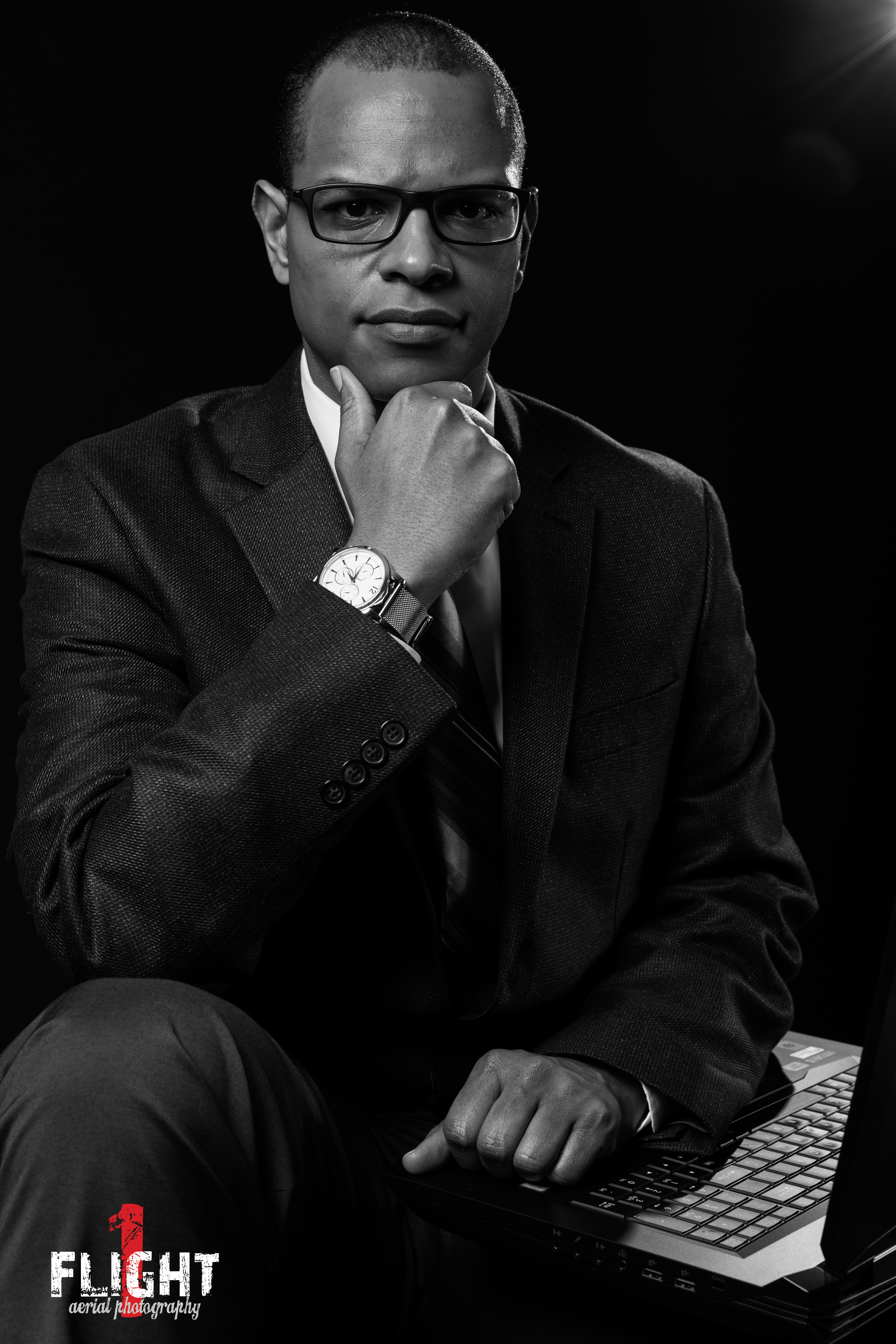 Modern professional headshot in Denton, Texas, perfect for LinkedIn profiles.
