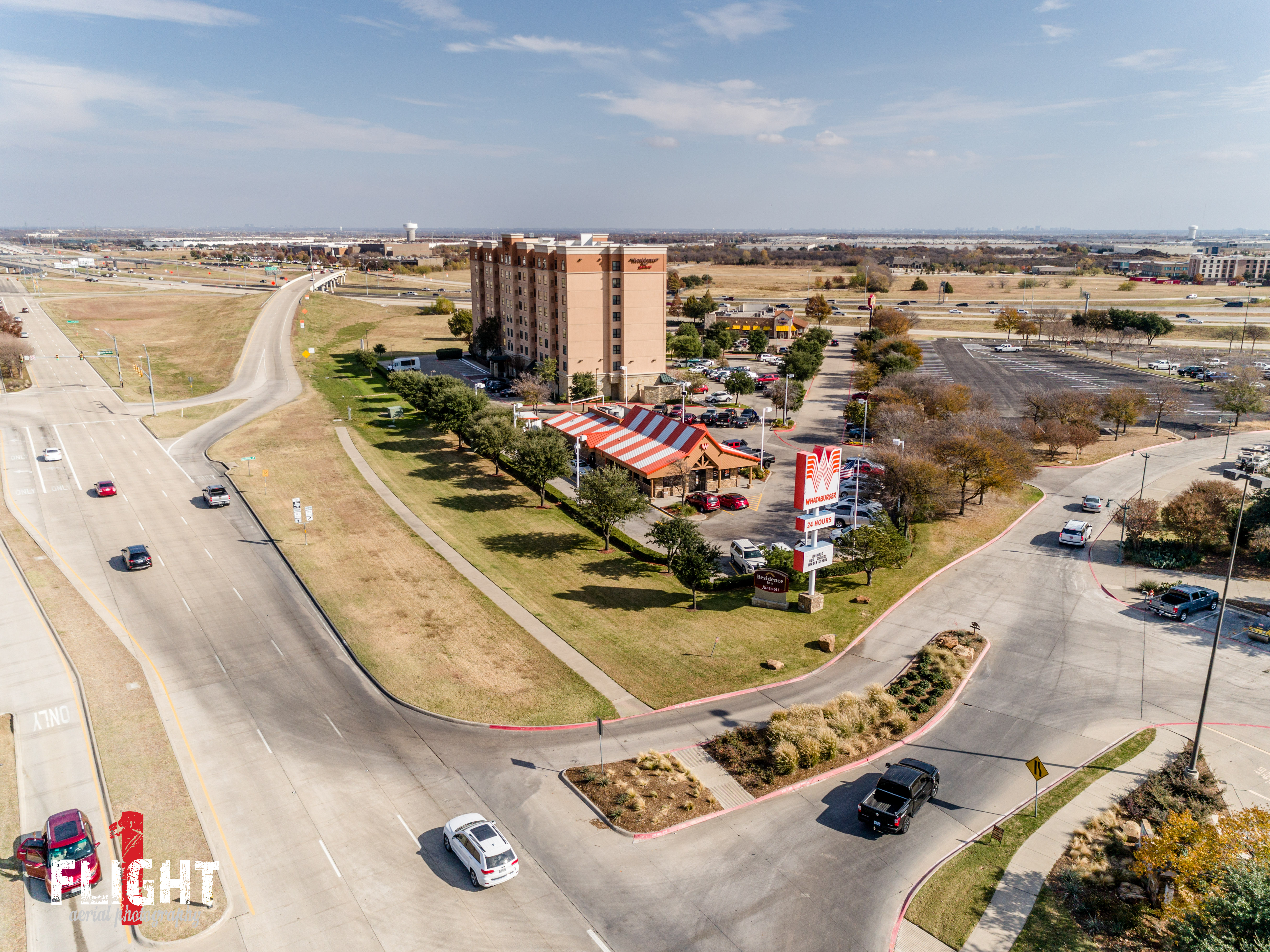 Real estate drone photography showcasing a single-family property exterior in North Texas.