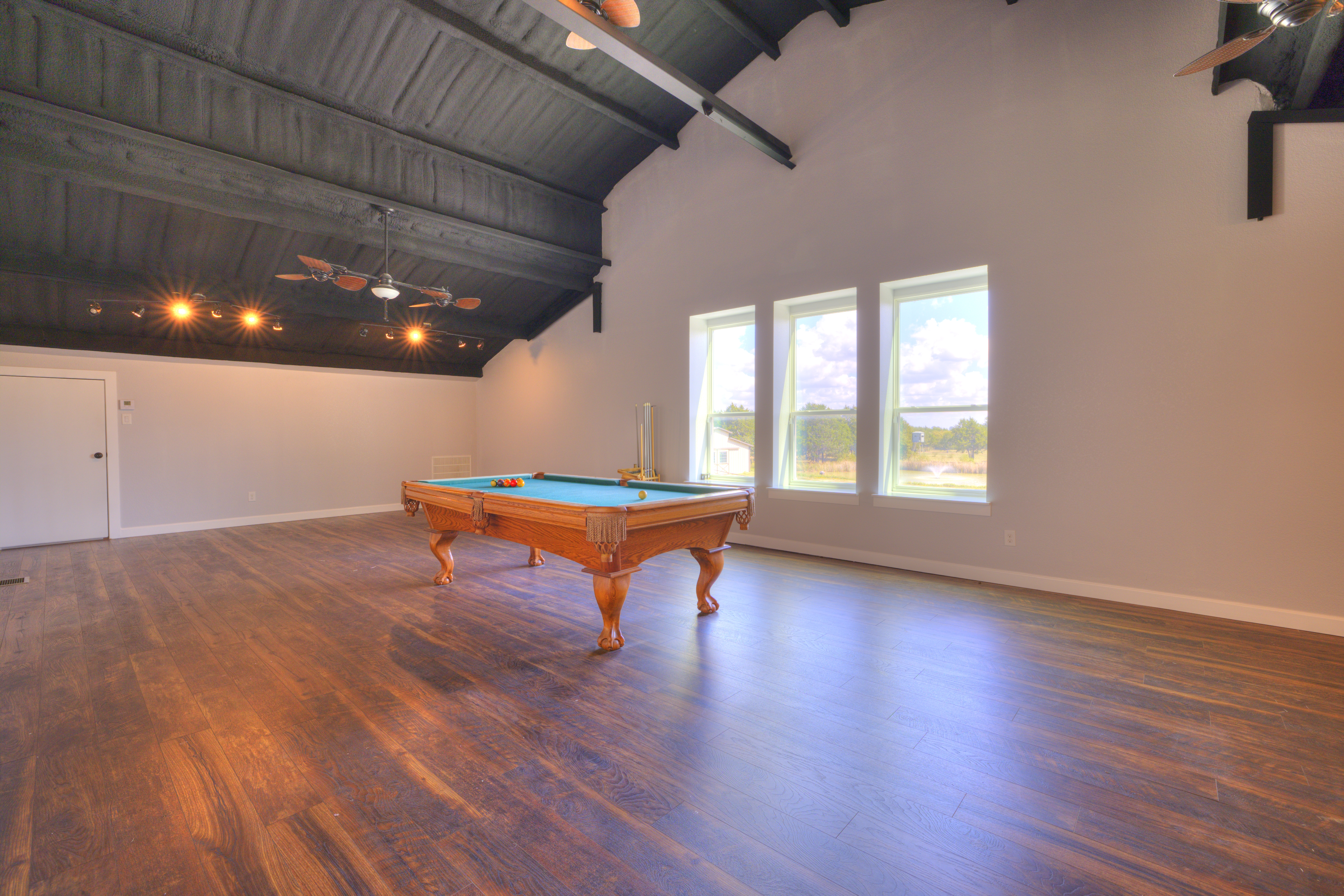 Aerial real estate photography showcasing a home's exterior in Denton, TX.