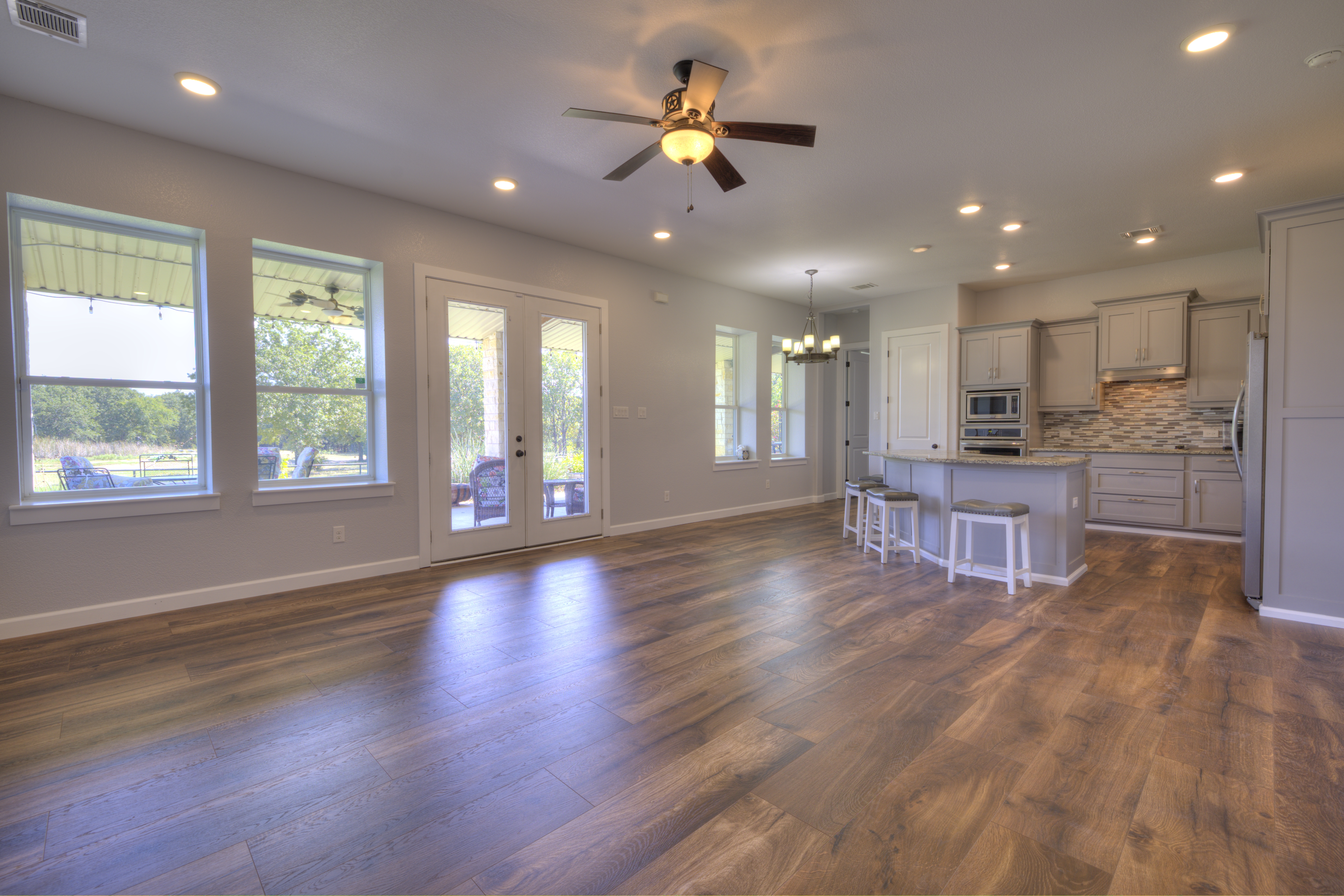 Beautiful real estate drone photography of a North Texas property exterior near Denton.